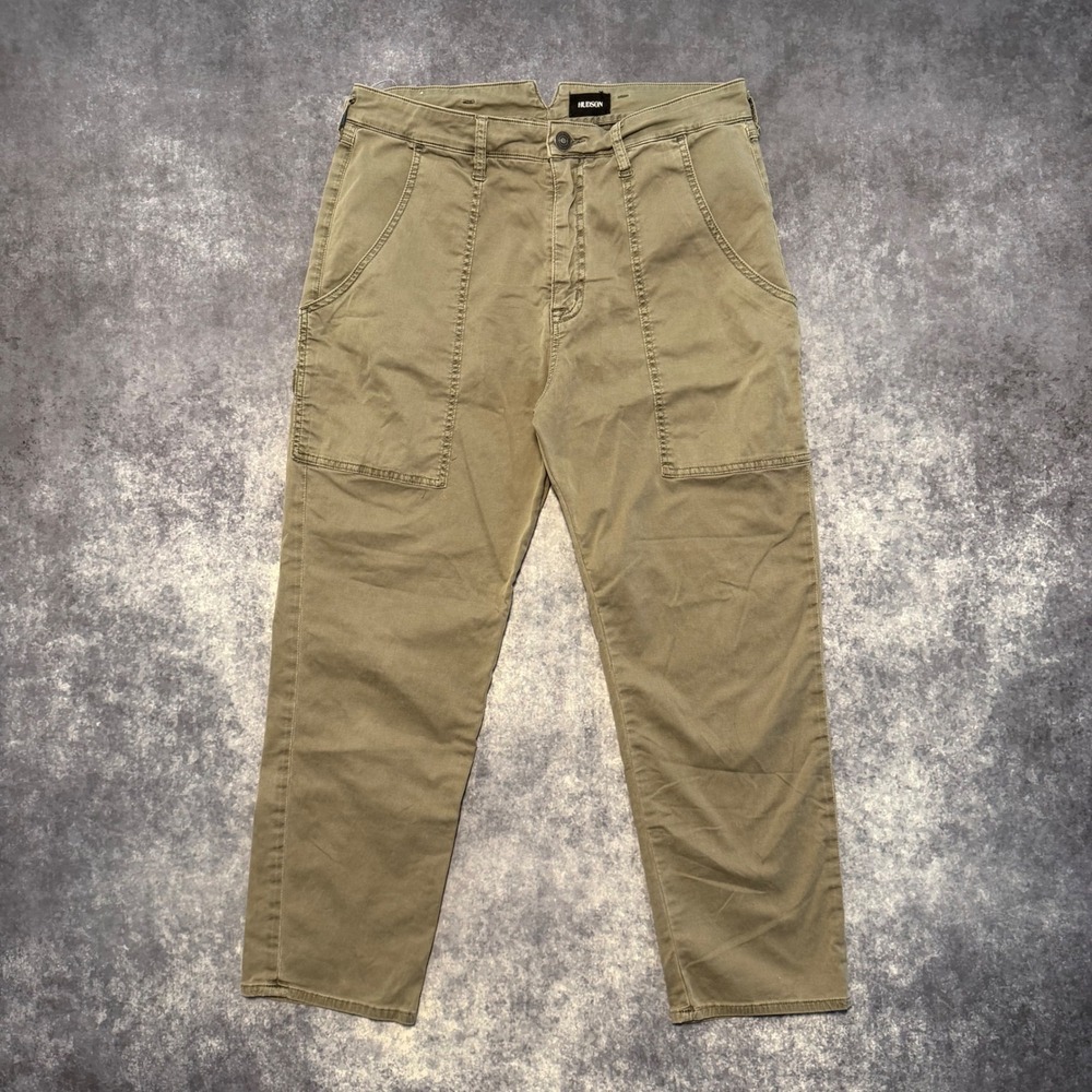 Hudson Jeans The Leverage High Rise Ankle Cargo Pants Womens 30 Olive Green